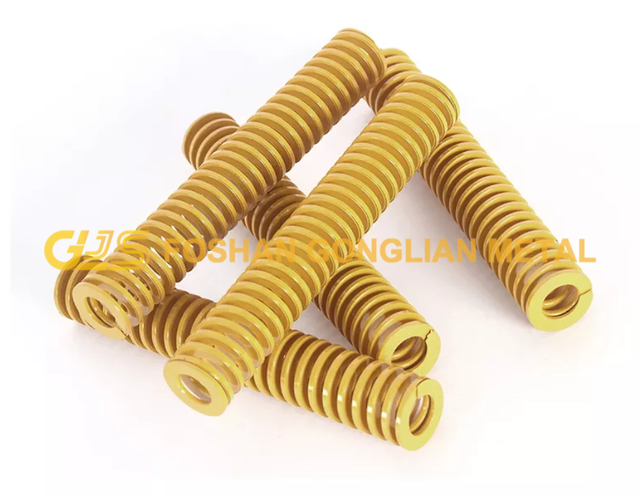 Extra Heavy Duty Custom Yellow Metal Coil Die Springs